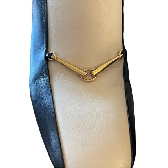 Tory Burch Equestrian Link Leather High Heeled Mules - Picture 6 of 10